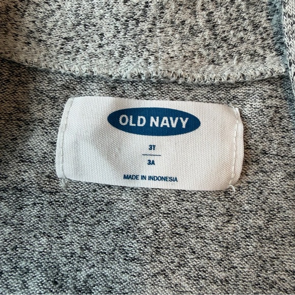 4/20$ Old Navy Todder Grey Open Cardigan with Pockets size 3T - Picture 2 of 4